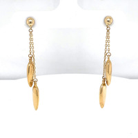  14kt Yellow Gold Fashion Dangle Earrings