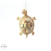 14k Tri-Color Turtle with Baby Turtle In Shell Ring