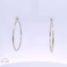  14k White Gold Hoop Earrings