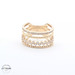 14KT Layered Ring Yellow Gold, Size 7