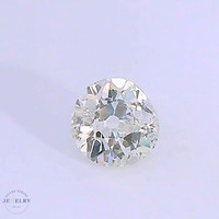 0.67ct Round Old Miner Cut Color J Clarity I1, Diamond GIA 