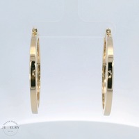  14k 3mm Squared Tube Hoops