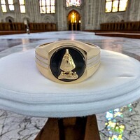  14Kt Caridad del Cobre Ring 