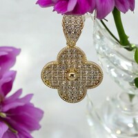 14Kt Fashion Symbol CZ Pendant