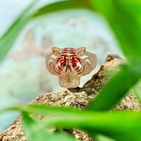 14Kt Tiger Ring