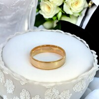  14Kt Beveled 6mm Wedding Band