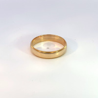  14Kt Yellow Gold Milgrain Contemporary Wedding Band