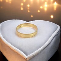 14Kt Milgrain 4mm Band Ring