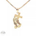  14KT Praying Hands With Cross, Yellow Gold, 17mm (CHAIN IS NOT INCLUDED)