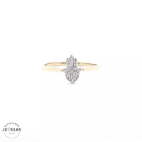 14KT Hand of Fatima Yellow Gold Ring, Size 8.5