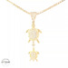 14KT Turtle Pendant Yellow Gold 12mm (CHAIN IS NOT INCLUDED)