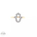 14KT Hand of Fatima Yellow Gold Ring, Size 7 3/4