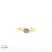 14KT Birthstone Twisted Rope Sapphire Ring Yellow Gold, Size 8