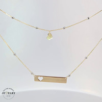 14KT ID Plate Necklace 