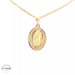 14KT Lady of Guadalupe Tricolor, 13mm (CHAIN IS NOT INCLUDED)
