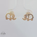 Elephant Studs 14KT Yellow Gold 11mm