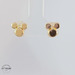 Mickey Mouse Studs 14KT Gold 8mm