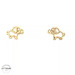 Elephant Studs 14KT Yellow Gold 8mm
