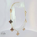 Clover Cable Link Bracelet 14KT