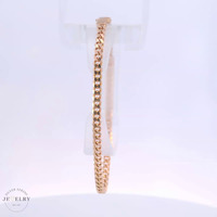 14k Rose Gold Cuban Link Bracelet 