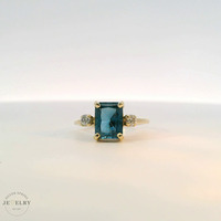  14k Yellow Gold Topaz Birthstone Ring