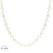  14KT Necklace White Clover Paper Clip Link Yellow Gold 18 Inches
