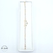  14KT Quinceañera Heart Link Bracelet Yellow Gold 6.5 Inches 