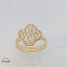  Cocktail Clover Ring 14KT