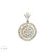  Sparkling Diamond 2.67 ctw Circle Necklace 14k White Gold