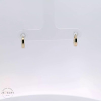 14k Yellow Gold Huggie Earrings