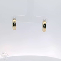 14k Yellow Gold Huggie Earrings