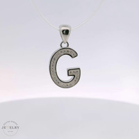 925 Silver 'G' Initial Pendant