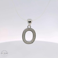 925 Silver 'O' Initial Pendant