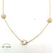  14k Yellow Gold Mother of Pearl Butterfly Cable Link Necklace