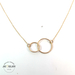 14k Yellow Gold Interlocking Circle Cable Link Necklace