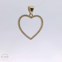 14k Yellow Gold Heart Pendant