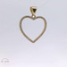 14k Yellow Gold Heart Pendant