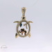 14k Yellow Gold Turtle Pendant