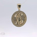 14k Yellow Gold V. De Guadalupe Religious Pendant