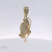 14k Yellow Gold Prayer Hands Religious Pendant