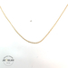 14k Yellow Gold Adjustable Cable Link Necklace