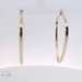 14k Yellow Gold Triangle Hoop Earrings