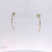 14k Yellow Gold Open Heart Hoop Earrings