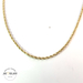 14k Yellow Gold Hallow Rope Link Chain