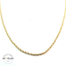 14k Yellow Gold Hollow Rope Link Chain