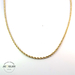 14k Yellow Gold Hollow Rope Link Chain