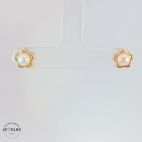 Pearl Studs 14KT Yellow Gold 7mm