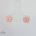 Enamel Butterfly Studs Light Pink 14KT