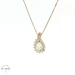 14k Diamond Pear Shape Pendant 