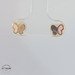 Enamel & Gold Butterfly 14KT 7mm
